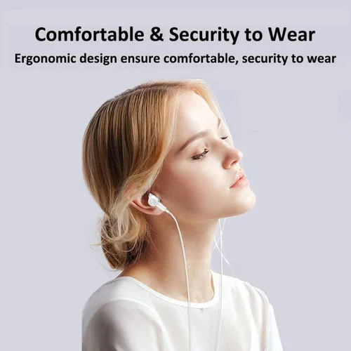 Vista 7 de [Paquete de 2] Auriculares con cable, auriculares con cable con micrófono y control de volumen, auriculares intrauditivos estéreo HiFi, graves