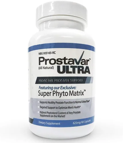 Vista 2 de 5 botellas mejoradas de Maker of Original Prostavar Ultra Prostate Support 600mg 90% Beta-Sitosterol y extracto de semilla de uva