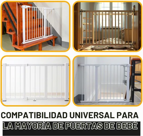 Vista 5 de Ducki - Protector de pared para puerta de bebé - Protectores autoadhesivos duraderos y reutilizables para bebés, puertas de mascotas, piezas