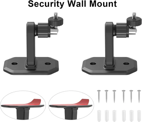 Vista 7 de Paquete de 2 soportes de montaje en pared ajustables compatibles con Ring