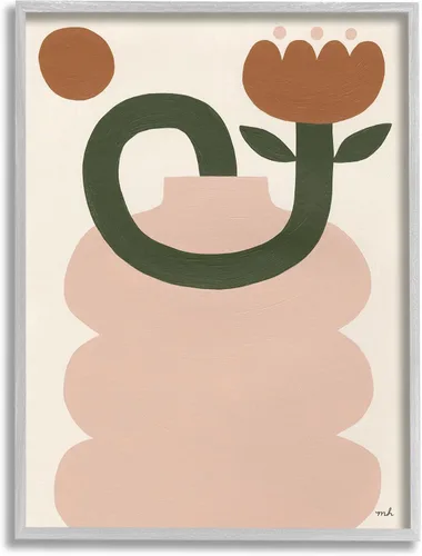 Vista 10 de Stupell Industries Arte Giclée Abstracto Boho Tulipán Enmarcado por Moira Hershey Stupell Industries White, 11 x 14 Inches, Easy to Hang and