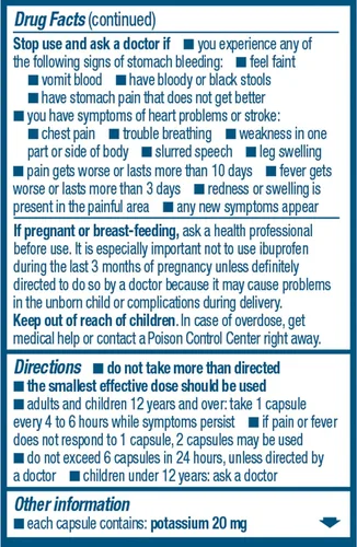 Vista 14 de Advil Liqui-Gels - Analgésico y reductor de fiebre, medicamento para el dolor para adultos con ibuprofeno 200 mg para dolor de cabeza, dolor