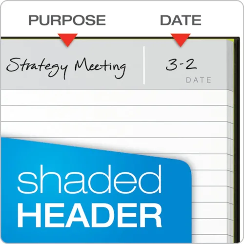 Vista 4 de Oxford Idea Collective Business Notebook, 11 x 8.5, doble alambre, encuadernado con caja, negro, 80 hojas (56895)