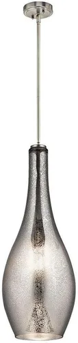 Vista 15 de Kichler Everly - Colgante de cristal (13.75 pulgadas, 1 hora de luz), color bronce antiguo