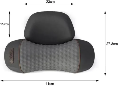 Vista 8 de Almohada cervical con almohada de masaje térmico para aliviar el dolor de cuello y hombros, modos ergonómicos de múltiples vibraciones, almohada