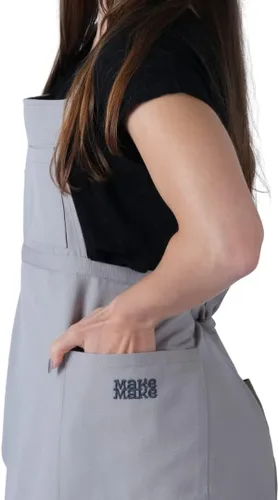 Vista 7 de makemake Tools Split-Leg Waterproof Unisex Pottery Apron for Pottery Artist Ceramic Coveralls Claypron Florist Gown