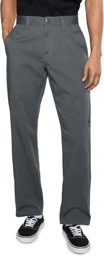 Vista 19 de Volcom Frickin - Pantalón chino elástico moderno para hombre, pantalones de sarga elásticos para uso diario Negro