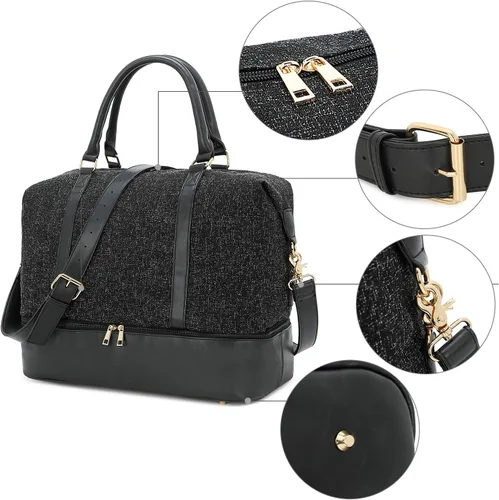 Vista 4 de CAMTOP Bolso de viaje para mujer con funda de equipaje y compartimento para zapatos
