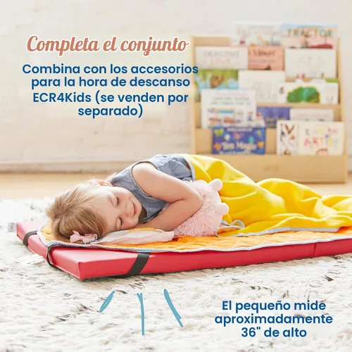 Vista 5 de ECR4Kids SoftZone - Tapete de descanso arcoíris, 2 pulgadas, colchoneta para dormir, surtido, 5 piezas Espuma suave con cubierta de poliuretano