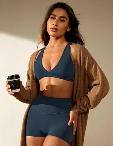Vista 5 de VANTONIA Butterluxe - Brasier deportivo con tiras cruzadas para mujer, brasier de entrenamiento de bajo impacto, lindo para yoga, gimnasio, camisola
