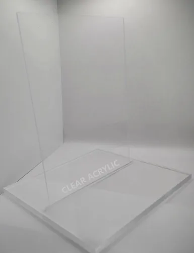 Vista 2 de Hoja de acrílico transparente de 1/8 de pulgada de grosor de 12 x 24 pulgadas