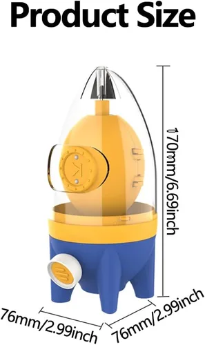 Vista 2 de Mezclador de yema de huevo con cuerda de tracción, máquina de huevos dorada, hilandero de huevos rápido, homogeneizador de huevos manual extractor