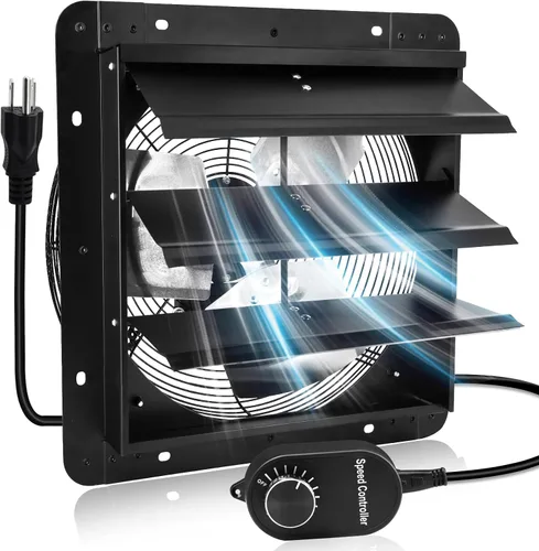 Vista 17 de Criditpid Ventilador Extractor de Pared con Persiana de 7 Pulgadas, Ventilador Extractor de Cocina con Interruptor de Encendido/Apagado para Ático