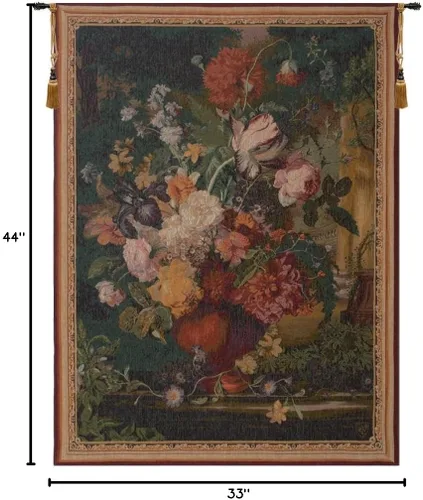 Vista 7 de Charlotte Home Furnishings Inc. - Tapiz francés para colgar en la pared, 44 x 33 pulgadas, mezcla de algodón viscosa y poliéster, tejido en Francia