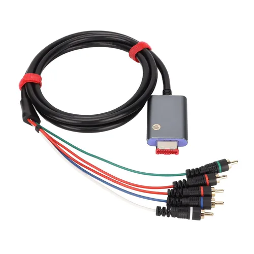 Vista 6 de Vbestlife Cable de componentes para Gamecube, componente de salida AV digital de doble blindaje 5RCA YPbPr Cable para Gamecube, 5.9ft 5.9ft