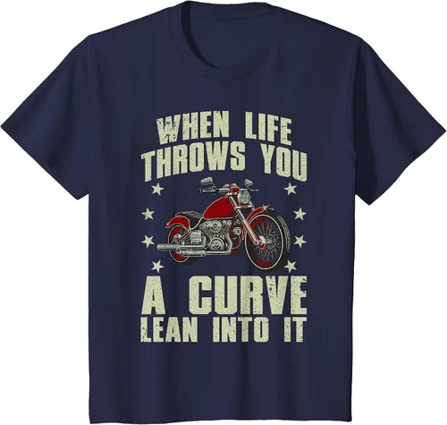 Vista 81 de Funny Motorcycle Racer Design for Men Women Motorcycle Lover T-Shirt Asphalt Grey