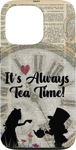 Vista 10 de iPhone 16 It's Always Tea Time! Funda Alicia y el Sombrerero Loco