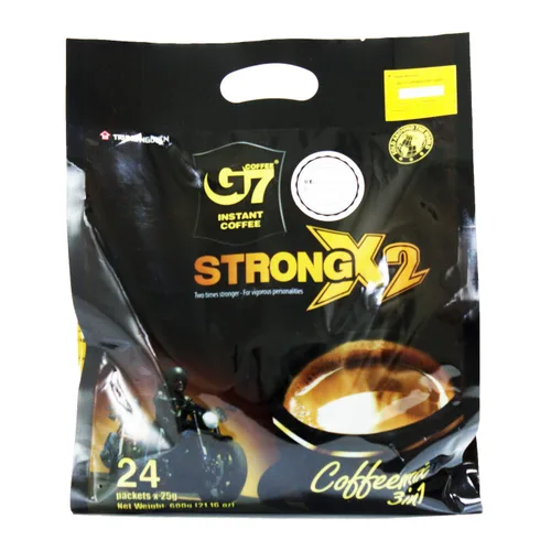 Vista 6 de Trung Nguyen — Café instantáneo G7 3 en 1 — Mezcla de café molido tostado con crema no láctea y azúcar, fuerte y audaz, café vietnamita instantáneo