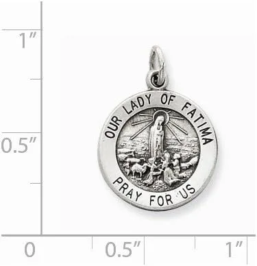 Vista 2 de Medalla de plata de ley Nuestra Señora de Fátima, Metal