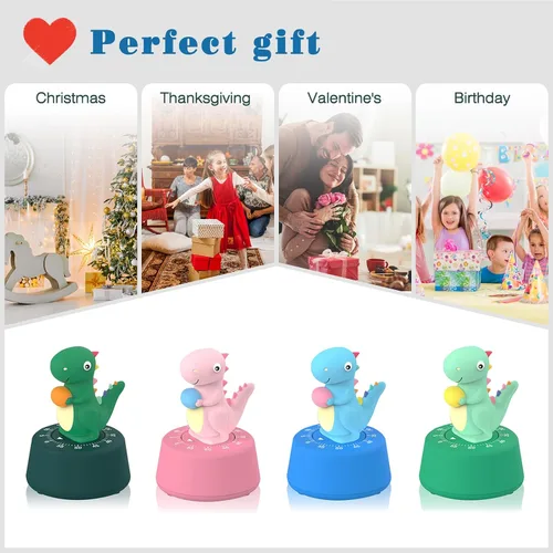 Vista 3 de ELE DEPI Temporizador de cocina mecánico de 60 minutos, lindo temporizador de dinosaurio para niños, temporizador de huevos de cuerda para cocinar