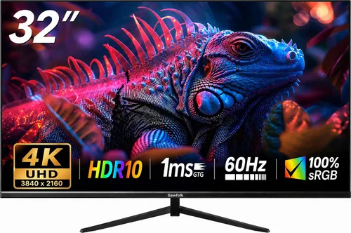 Vista 12 de Gawfolk - Monitor curvo de juegos de 27 pulgadas, 144Hz/180Hz, monitor de PC Full HD 1080P, pantalla de computadora sin marco de 1800R