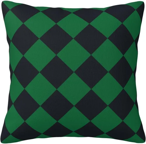 Vista 22 de Aspen - Fundas de almohada doradas y azul princesa a cuadros retro para sofá, fundas de cojín decorativas para decoración del hogar, habitación