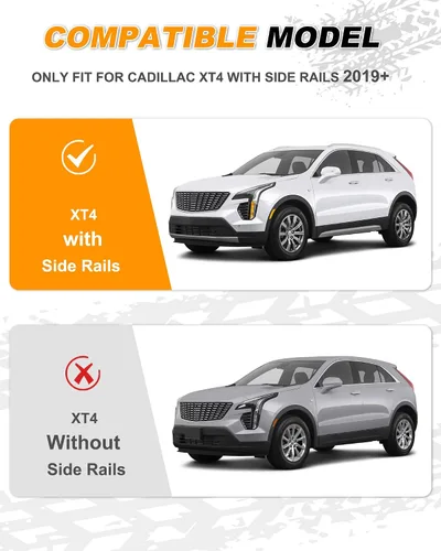Vista 2 de Barras Transversales de Techo Compatibles con Cadillac XT4 2019-2025, Barras para Equipaje en el Techo