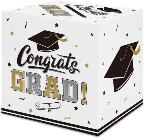 Vista 12 de Gatherfun Decoraciones de fiesta de graduación, caja de tarjetas de graduación para regalos de fiesta de graduación, suministros de fiesta