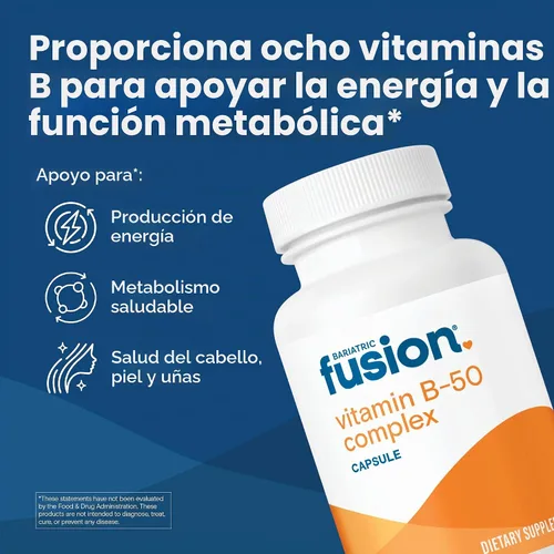 Vista 2 de Complejo de vitamina B-50 de fusión bariátrica, 90