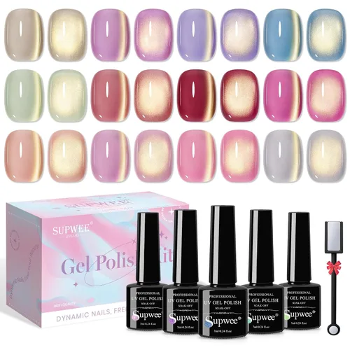 Vista 8 de Juego de esmaltes de uñas de 12 colores, secado rápido, esmalte de uñas rosa nude regular Colores desnudos