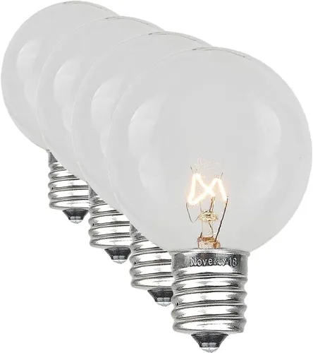 Vista 14 de Novelty Lights Bombillas de repuesto incandescentes ST38 Edison de 7 W, paquete de 25 Transparente (St38)