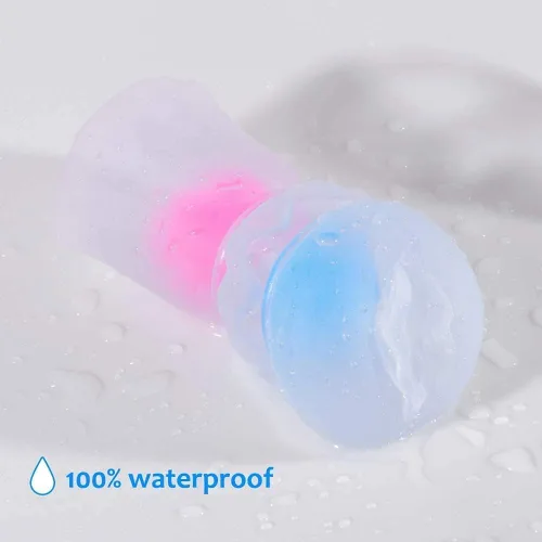 Vista 3 de Masturbador masculino realista de bolsillo masturbación con textura 3D con 2 anillos incorporados, juguetes sexuales transparentes para adultos