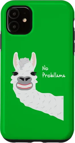Vista 5 de iPhone 15 Funny Llama Alpaca No Prob Llama Regalo Hombres Mujeres Caso