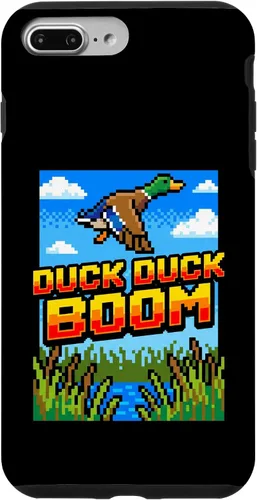 Vista 12 de Funny Duck Hunting Pixel Art Retro Gamer 8-Bit Arcade Boom Caso para iPhone 16