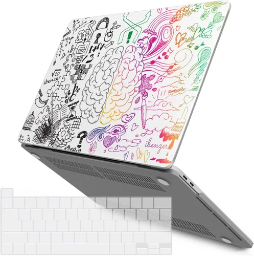 Vista 41 de IBENZER Compatible con MacBook Pro 13 pulgadas 2025 2024 M2 Funda 2025-2016 M1 A2338 A2289 A2251 A2159 A1989 A1706 A1708, carcasa rígida y cubierta