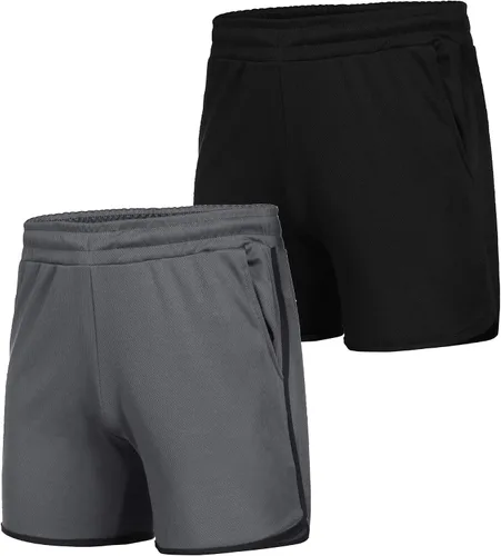 Vista 4 de COOFANDY Pantalones cortos de entrenamiento para hombre, ligeros, para fisicoculturismo, correr, pantalones cortos deportivos con bolsillos