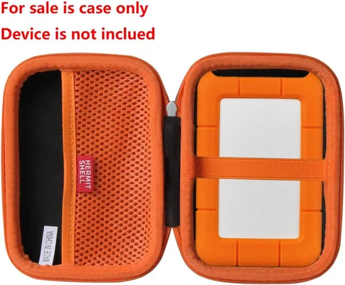 Vista 2 de Hermitshell Estuche de viaje duro para LaCie Rugged Mini 2TB/ 1TB/ 3TB/ 4TB/ 5TB disco duro externo portátil