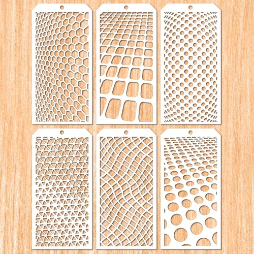 Vista 7 de 6 piezas de plantillas decorativas para álbumes de recortes, pintura en pared, muebles, manualidades, adecuada para decoración del hogar (círculo)