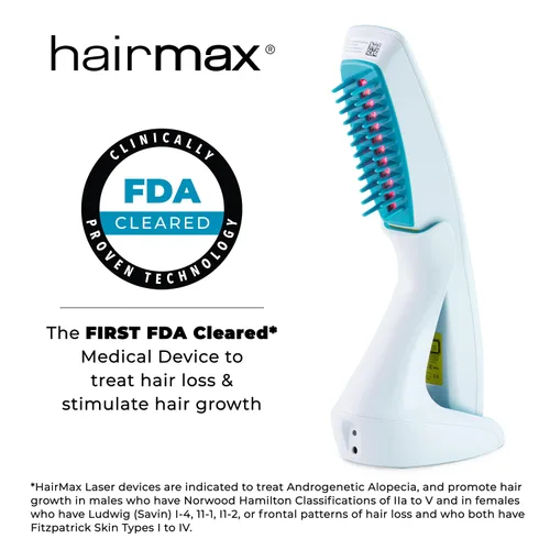 Vista 4 de Hairmax Ultima 12 Classic LaserComb - (Autorizado por la FDA) Dispositivo láser para el tratamiento del crecimiento del cabello para hombres