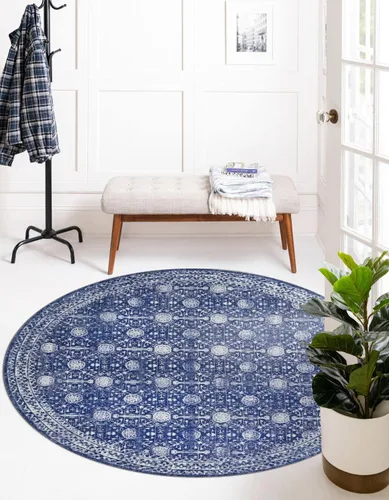 Vista 16 de Unique Loom Timeless Collection - Alfombra de área - Florencia (2' x 3' 1", rectangular, gris/marfil)