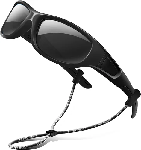 Vista 16 de Rivbos RBK037 - Lentes de sol polarizados con correa, para niños y niñas, 3 - 10 años