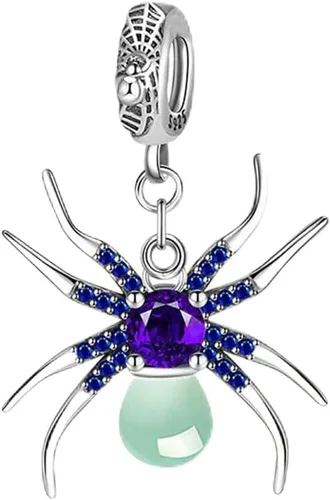 Vista 19 de Dijes de plata de ley 925 para pulseras, collares, colgante con circonitas cúbicas 5A dije charm para mujeres joyería DIY