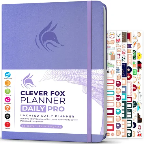 Vista 10 de Clever Fox Planner Daily PRO - Planificador diario y agenda de 8.5 x 11 pulgadas (tamaño A4) para aumentar la productividad, la gestión del tiempo