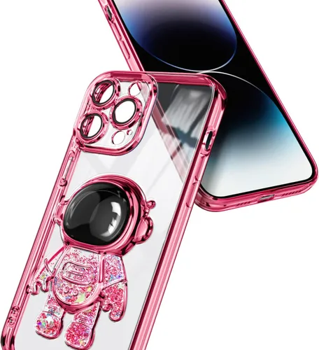 Vista 5 de NGB Supremacy Funda compatible con iPhone 13 Pro Max (6.7 pulgadas) con protector de pantalla de vidrio templado/correa para la muñeca, purpurina
