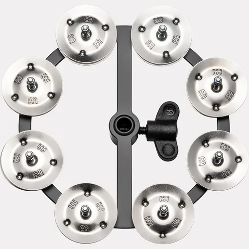 Vista 7 de Meinl Cymbals HTHH1BK Pandereta de hihat montable con jengibres de acero (VIDEO)