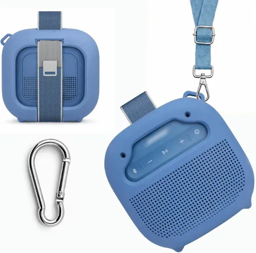 Vista 5 de alltravel Funda de silicona para altavoz Bluetooth portátil Bose SoundLink Micro (2.ª generación)