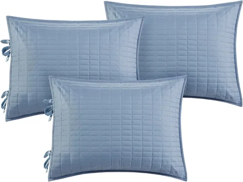 Vista 9 de Comfort Spaces Funda para sofá cama de lujo de doble cara - Acolchado, ropa de cama acogedora para todas las estaciones con falda de cama, fundas a