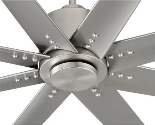 Vista 4 de LUZAIRE DESIGN Oxygen 3-108-24 I Fleet Ventilador de techo moderno de 8 aspas de 72 pulgadas con control de pared, motor reversible de seis Níquel