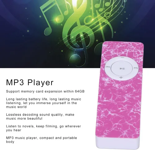Vista 2 de plplaaoo Reproductor de MP3 para niños, reproductor de MP3, reproductor de música, reproductor de MP3 de alta fidelidad con unidad flash USB, sonido