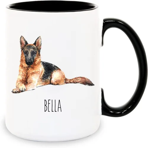 Vista 10 de Tazas de café personalizadas Beagle con nombre para mamá y papá de perro - Regalos personalizados para mejores amigos - Regalo para abuela y abuelo